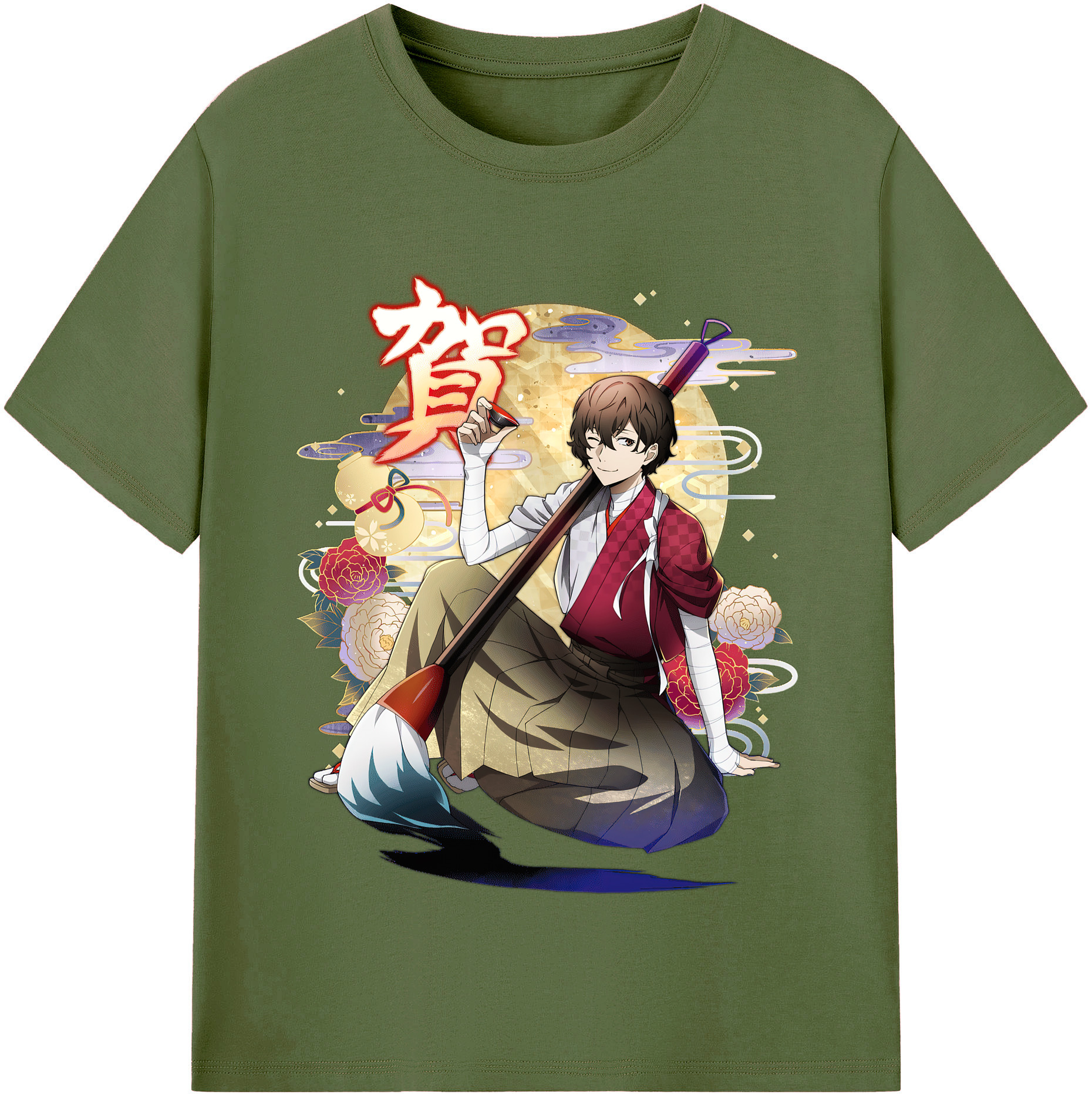（画像用） 文豪ストレイドッグス Bungo Stray Dogs 綿100％半袖Tシャツ（フロントプリント）